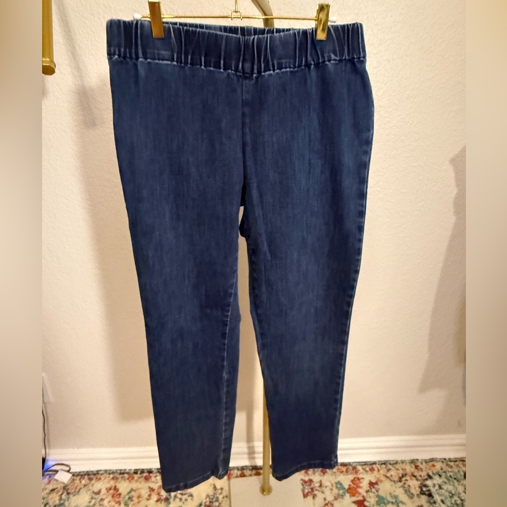 Soft Surroundings Dark Blue Pull-On Jeggings  (B7)